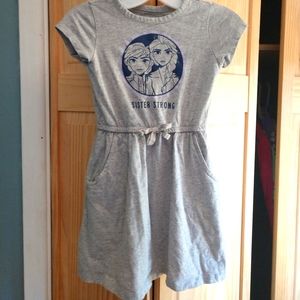 Disney Frozen 2 gray dress w/pockets, size XS 4/5